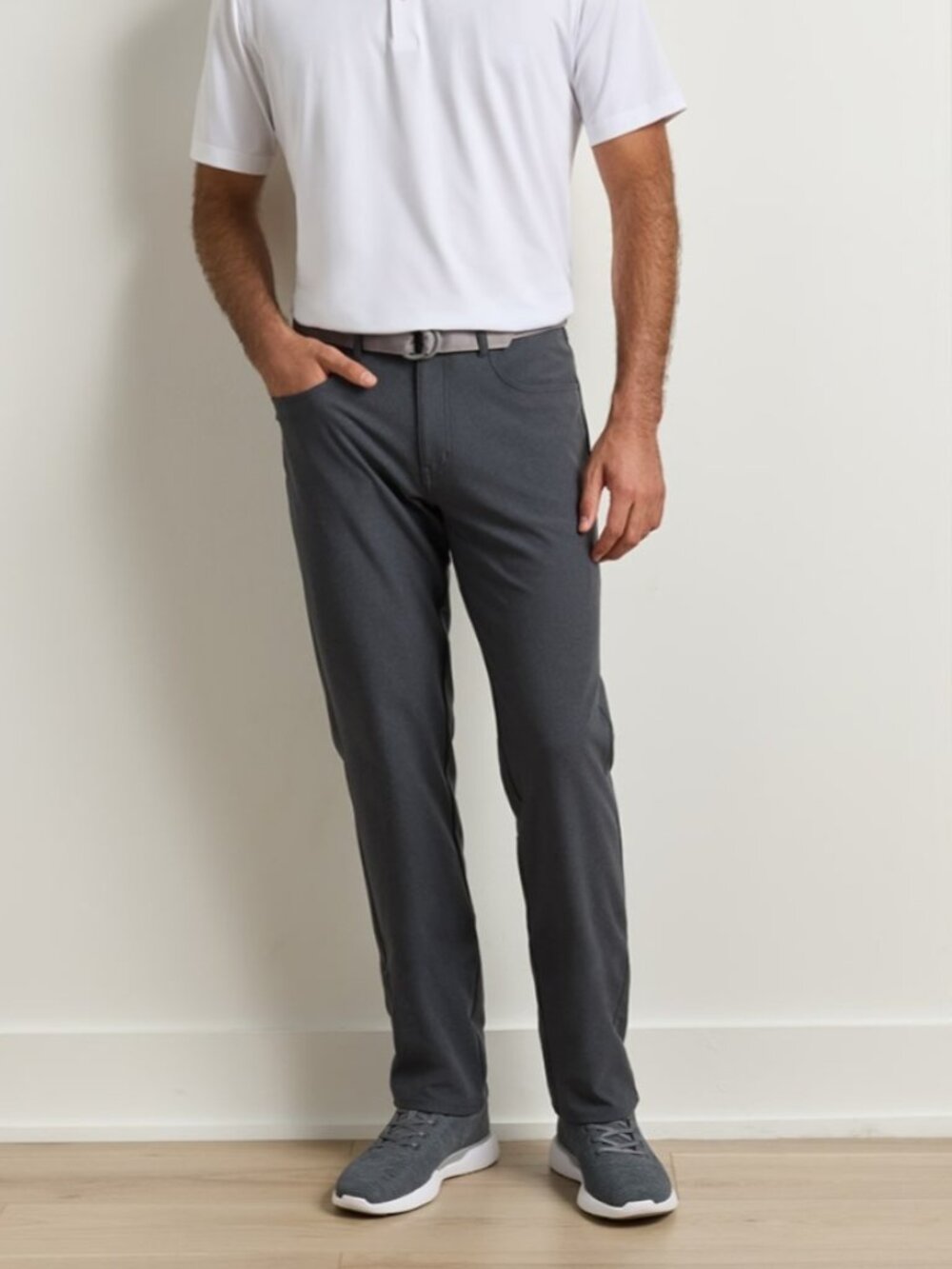 Peter Millar Crown Flannel 5-Pocket Pants Charcoal Size 34